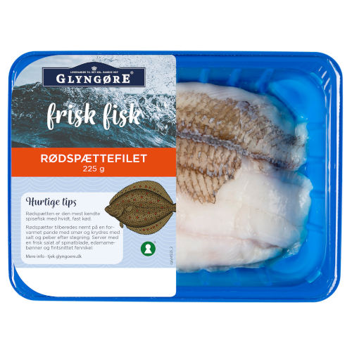 Glyn_Maap_Rødspættefilet225g_0120 Glyngøre rødspætte filet