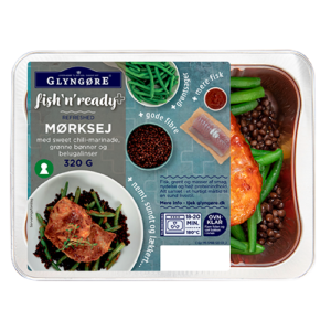 Glyngøre_fish’n’ready_Mørksej-med-sweet-chili-mariande_320g